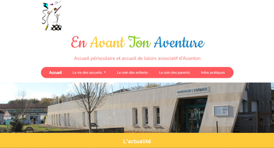 capture d'écran du projet En Avant Ton Aventure